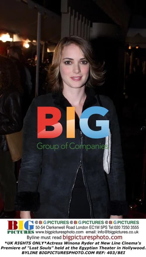 Winona Ryder at "Lost Souls" Premiere
