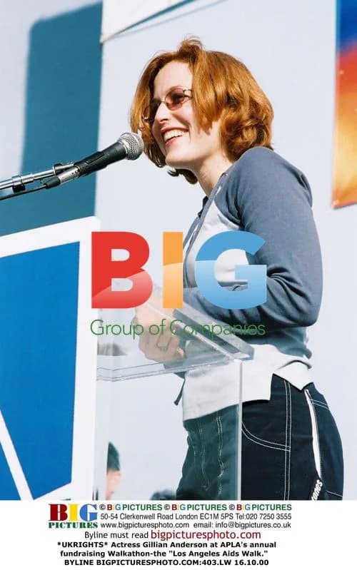 Gillian Anderson at LA Aids Walk