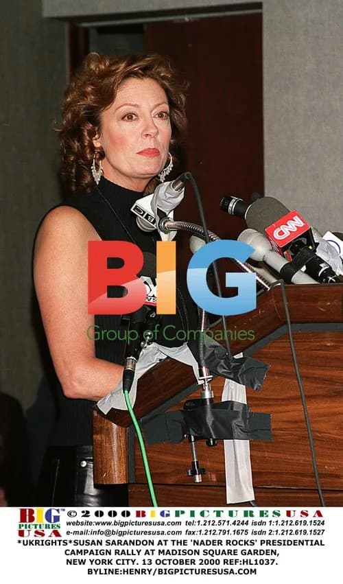 Susan Sarandon at 'Nader Rocks' Rally