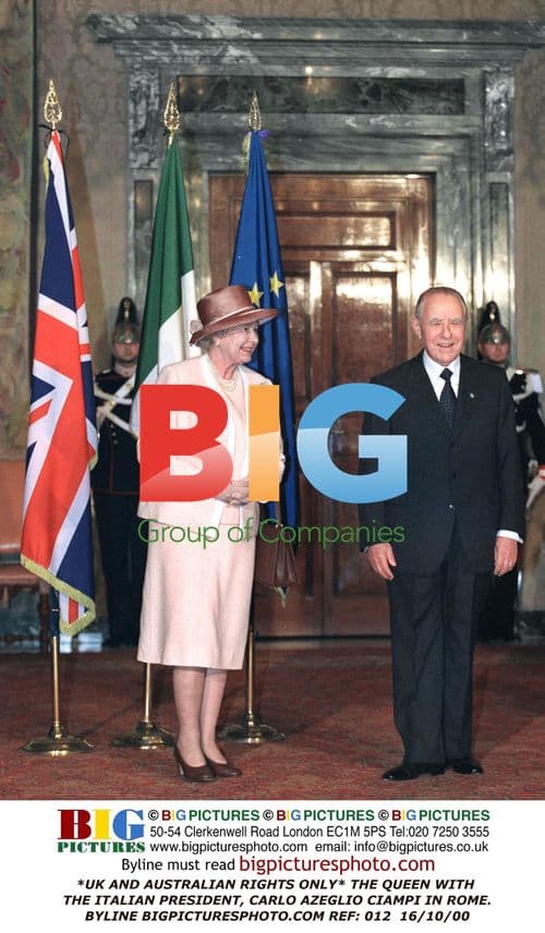 The Queen With Italian President in Rome