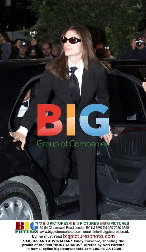 Cindy Crawford Shoots "BODY GUARDS" Promo in Rome