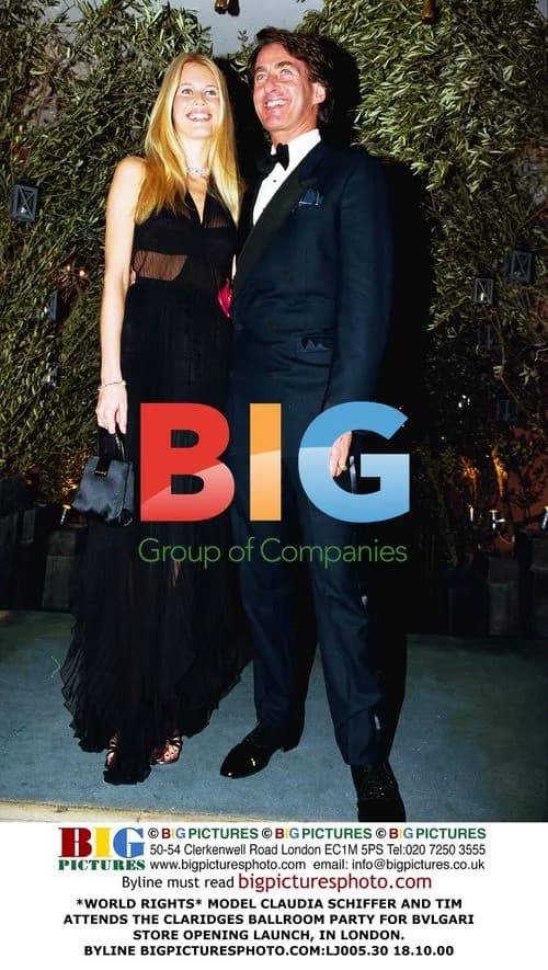 Claudia Schiffer and Tim at Bvlgari Store Opening
