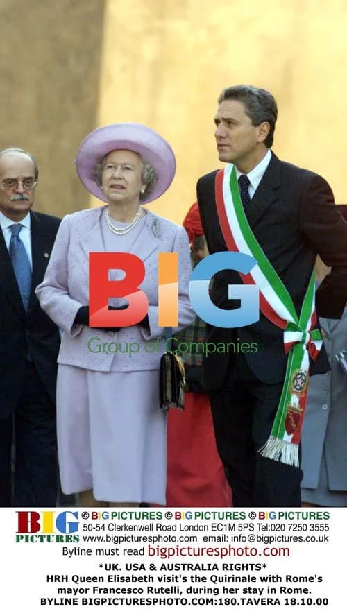 Queen Elisabeth visits Quirinale with mayor
