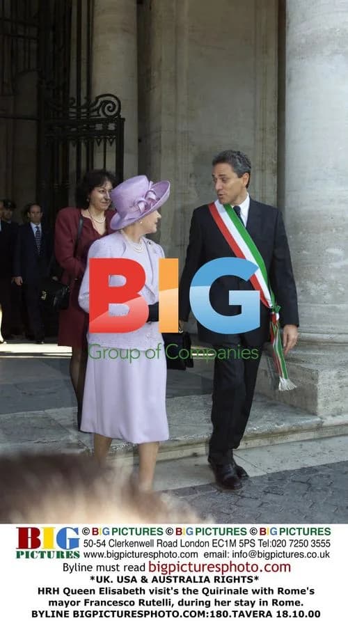 Queen Elisabeth visits Quirinale with mayor