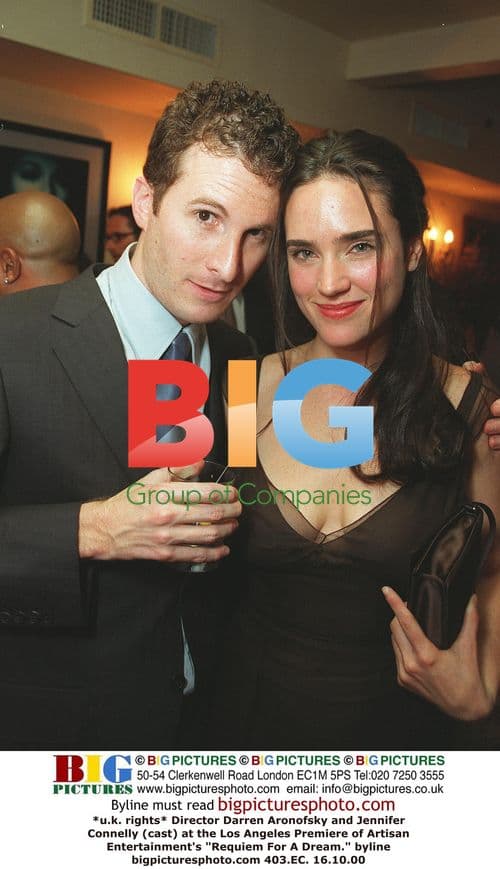 Darren Aronofsky and Jennifer Connelly at Requiem For A Dream premiere