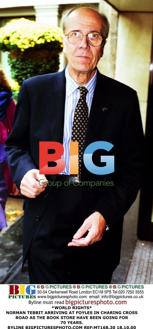 Norman Tebbit at Foyles Bookstore