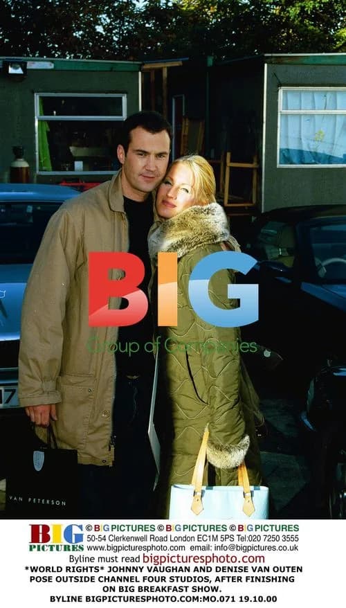 Johnny Vaughan and Denise Van Outen at Channel Four Studios
