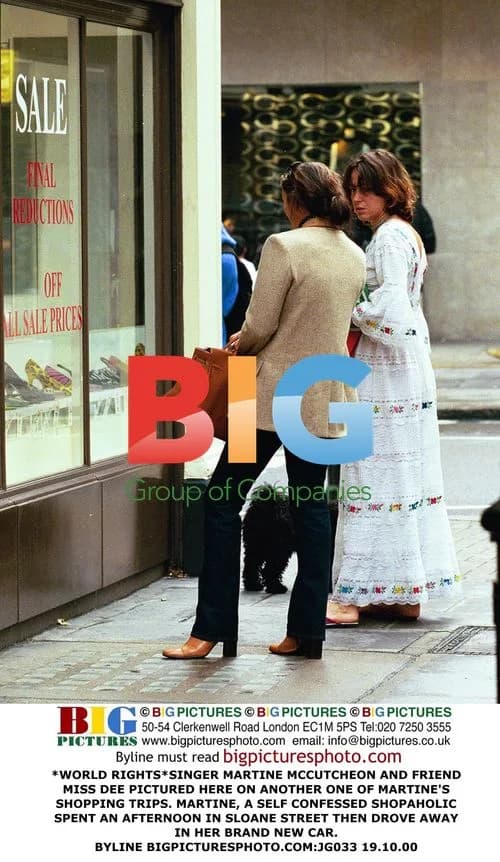 Martine McCutcheon shopping with friend