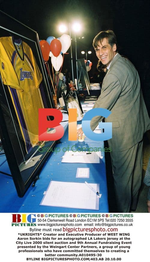 Aaron Sorkin at City Live 2000 Auction