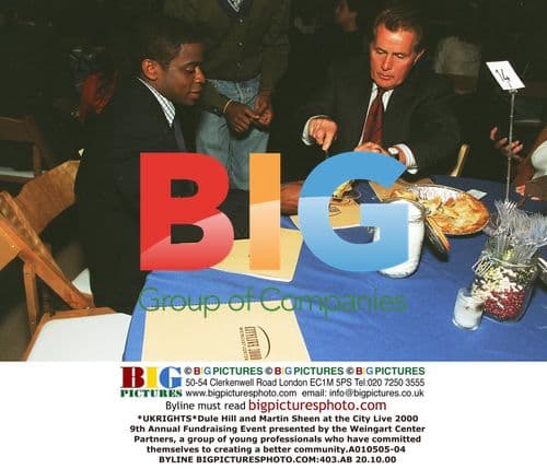 Dule Hill and Martin Sheen at City Live 2000