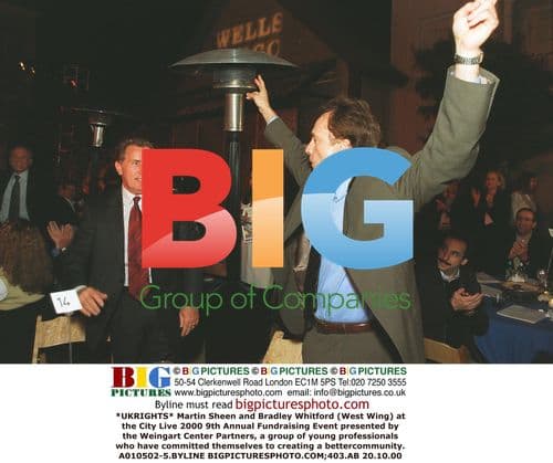 Martin Sheen and Bradley Whitford at City Live 2000