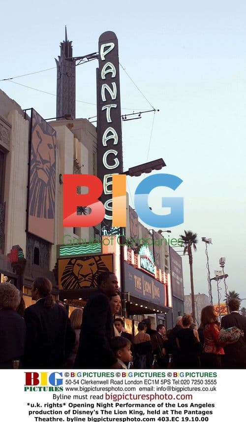 Opening Night of The Lion King at Pantages Theatre