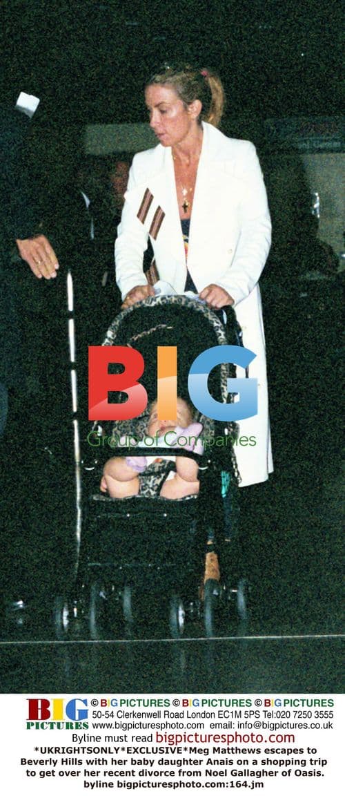 Meg Matthews and daughter Anais shop in Beverly Hills