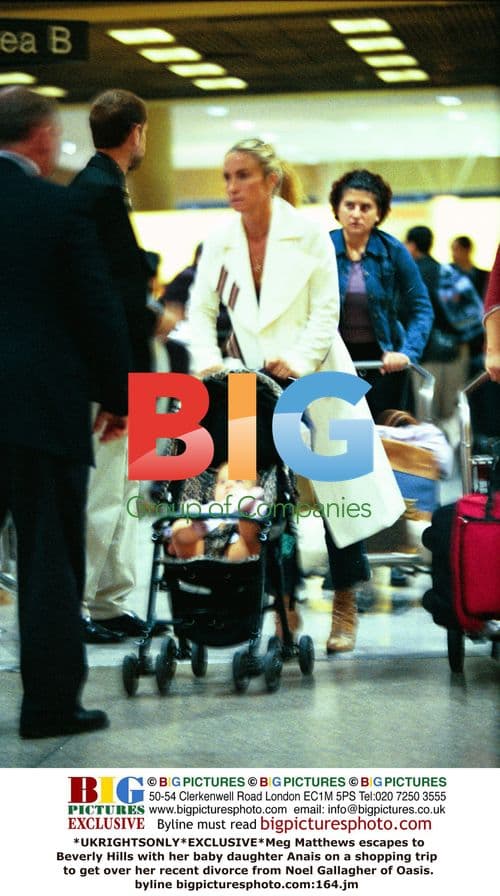 Meg Matthews shops in Beverly Hills with baby