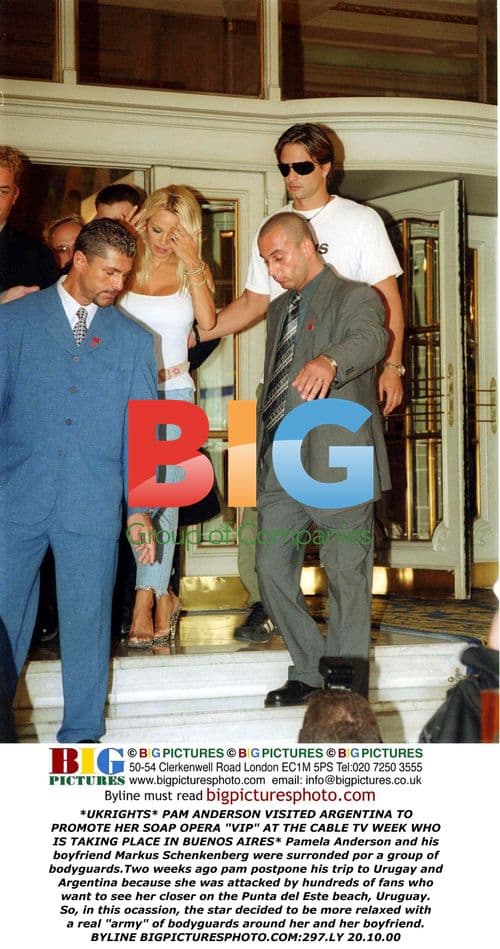 Pamela Anderson and Markus Schenkenberg in Argentina