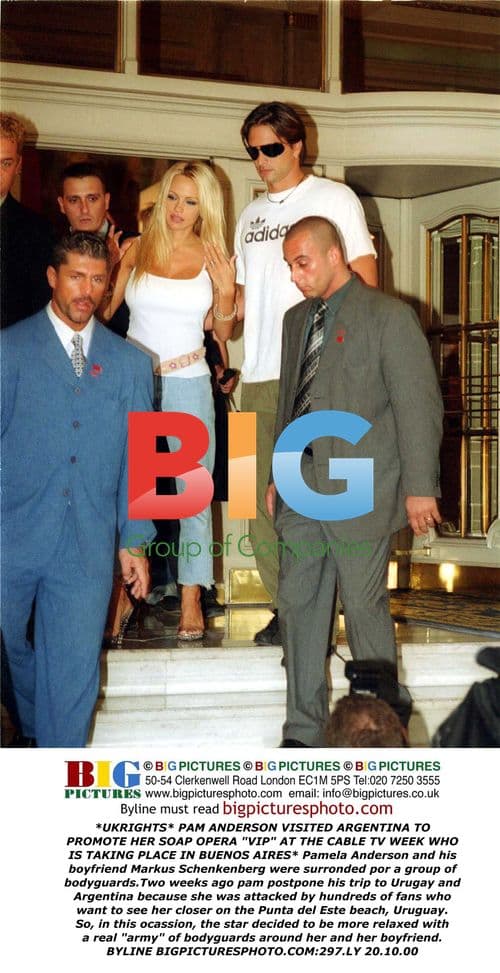 Pamela Anderson Visits Argentina for Cable TV Week