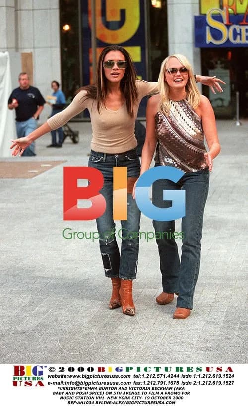 Emma Bunton and Victoria Beckham Film Promo