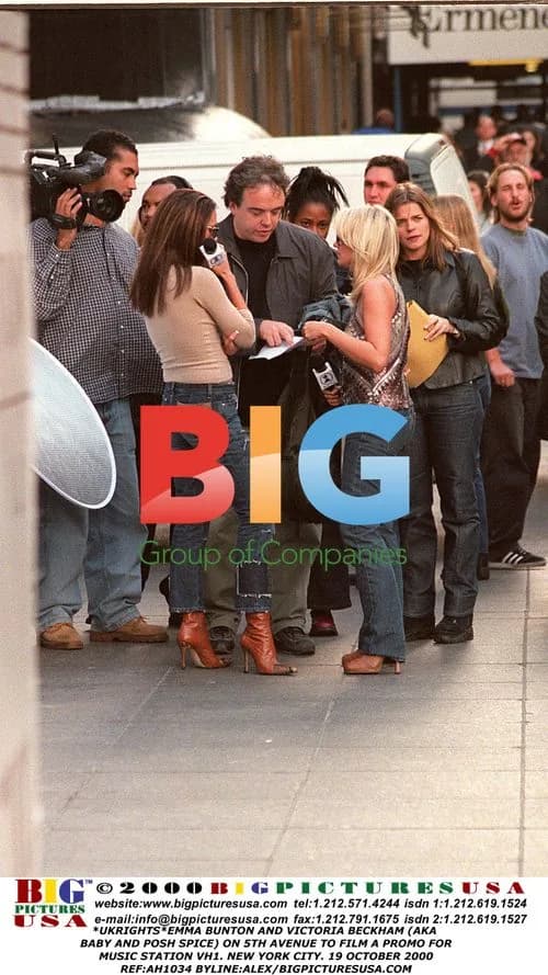 Emma Bunton and Victoria Beckham film VH1 promo