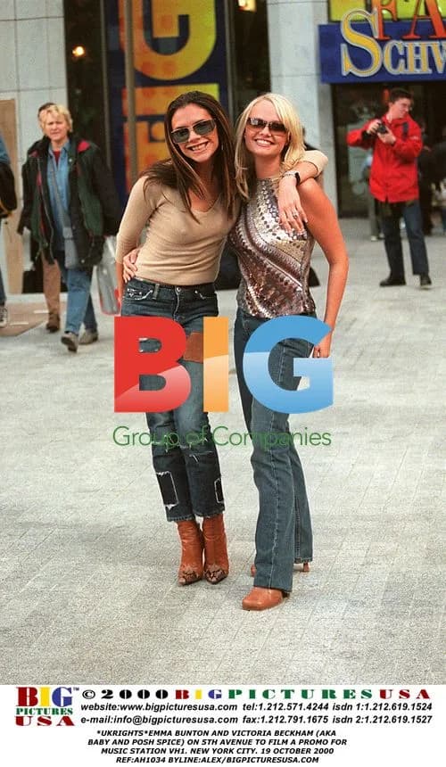 Emma Bunton and Victoria Beckham film VH1 promo