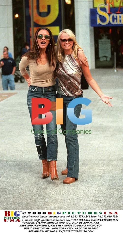 Emma Bunton and Victoria Beckham on 5th Ave