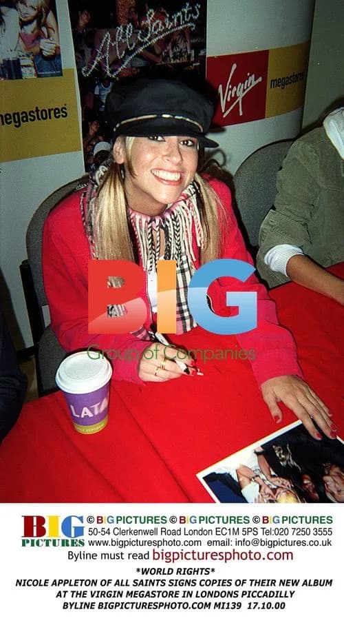 Nicole Appleton of All Saints at Virgin Megastore