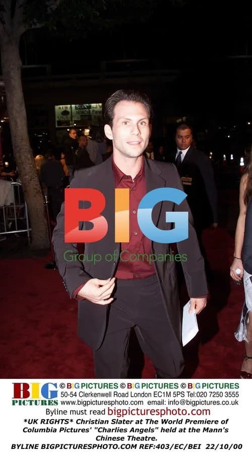 Christian Slater at Premiere of "Charlie's Angels"