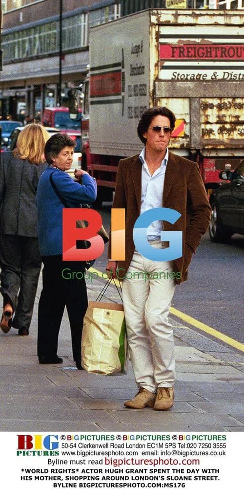 Hugh Grant and Mother Shop on Sloane Street