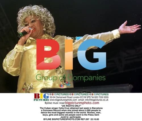 Celia Cruz Sets Guinness Mambo Record