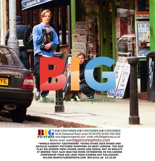 EastEnders Stars Jack Ryder and Natalie Cassidy Shopping