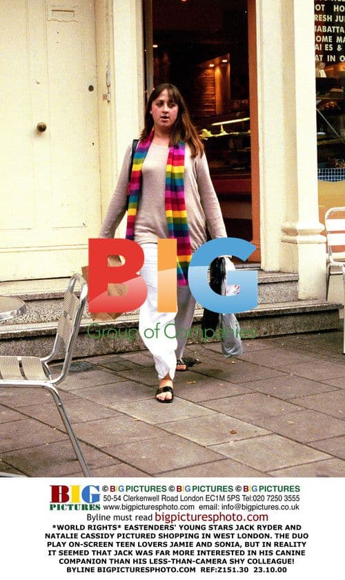 EastEnders Stars Jack Ryder and Natalie Cassidy Shopping