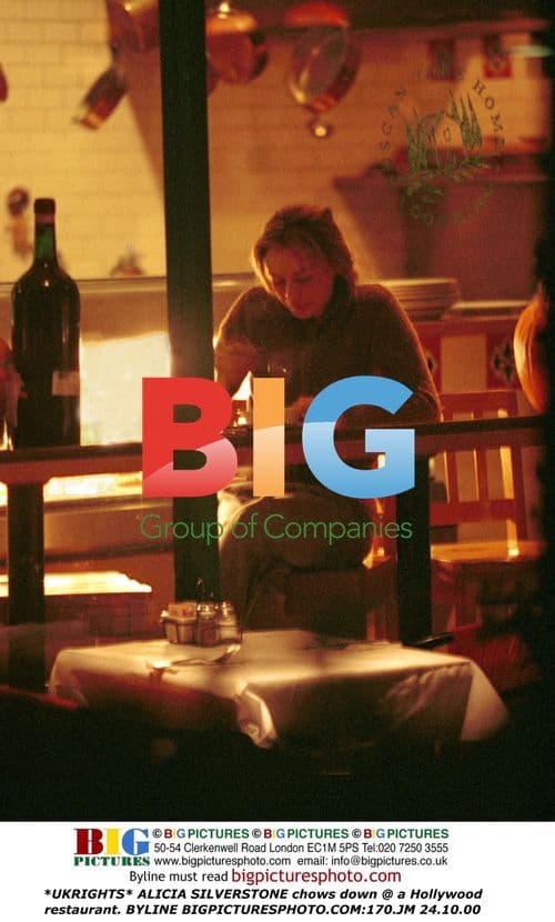 ALICIA SILVERSTONE at Hollywood restaurant