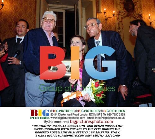 ISABELLA ROSSELLINI AND RENZO ROSSELLINI HONORED IN SALERNO