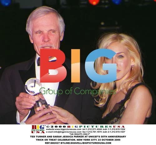 TED TURNER & SARAH JESSICA PARKER at UNICEF 50th