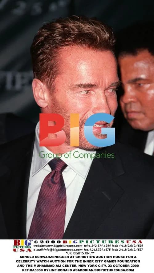 ARNOLD SCHWARZENEGGER AT CHRISTIE'S AUCTION