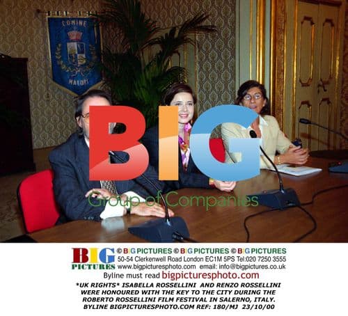 ISABELLA ROSSELLINI AND RENZO ROSSELLINI HONORED IN SALERNO