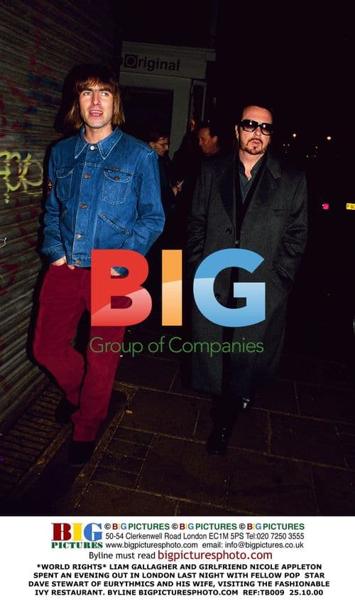 Liam Gallagher and Nicole Appleton out in London