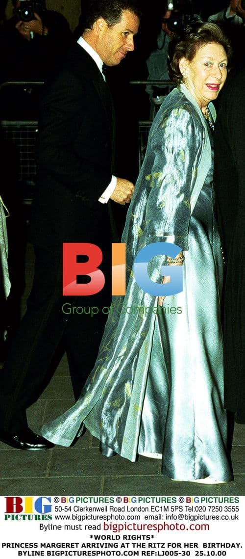 Princess Margaret Arrives at Ritz for Birthday