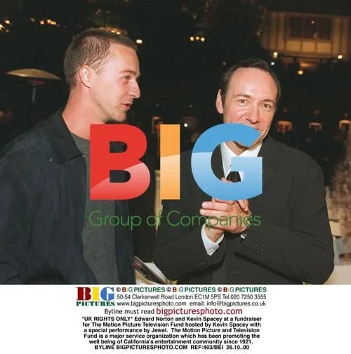 Edward Norton and Kevin Spacey at MPTF Fundraiser