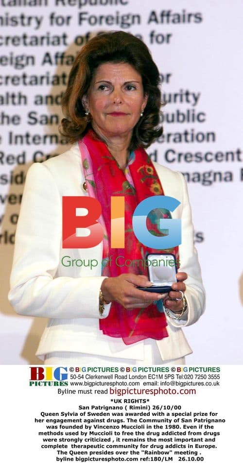 Queen Sylvia Awarded at San Patrignano