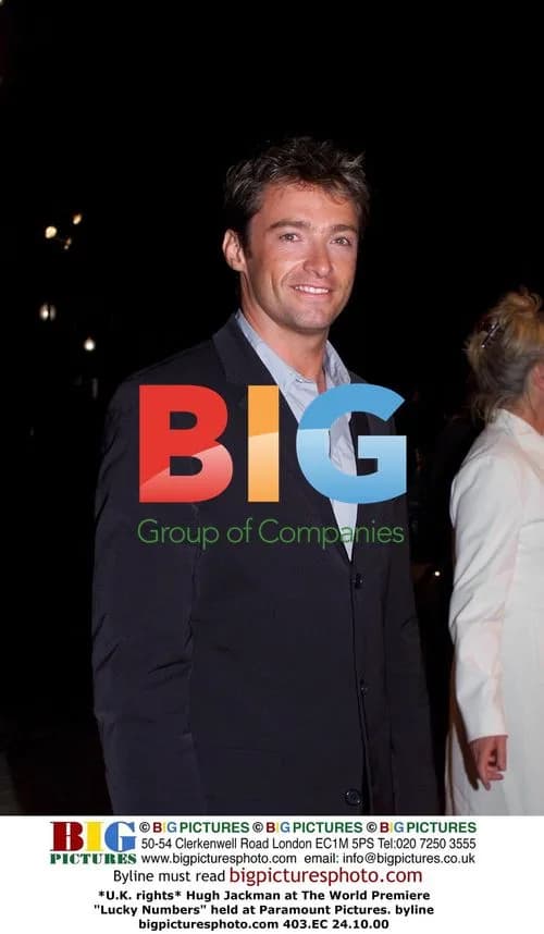 Hugh Jackman at The World Premiere of "Lucky Numbers"