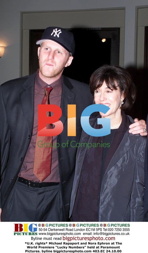 Michael Rapaport and Nora Ephron at "Lucky Numbers" Premiere