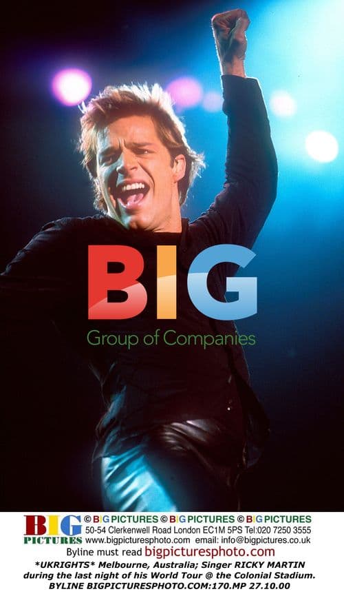 Ricky Martin at World Tour in Melbourne