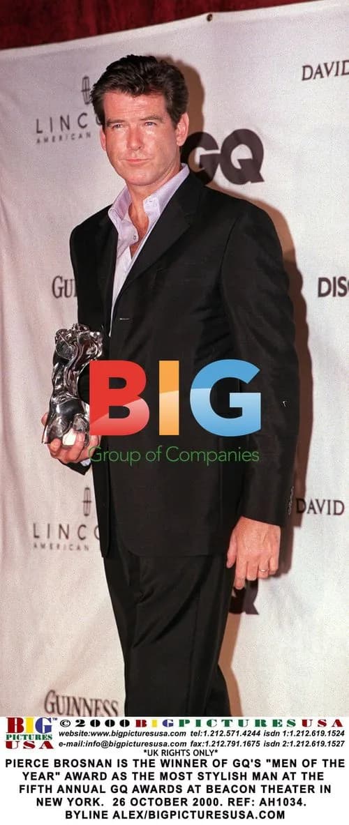 Pierce Brosnan Wins GQ 'Men of the Year' Award