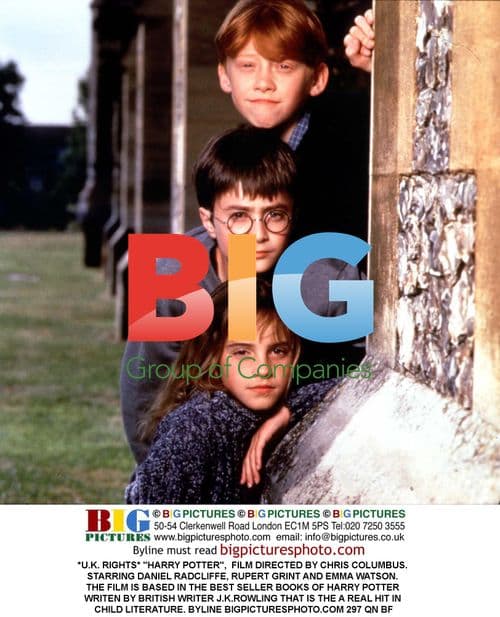 Daniel Radcliffe, Rupert Grint and Emma Watson in Harry Potter