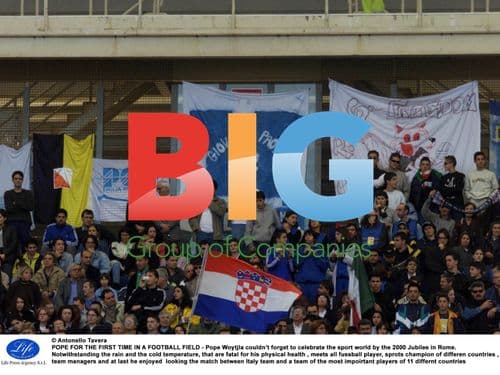 Pope Woytjla Celebrates Jubilee with Football
