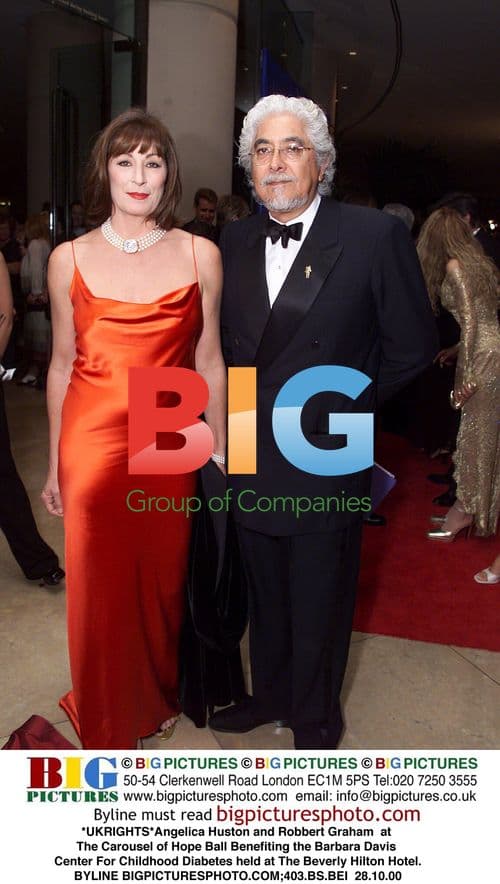 Angelica Huston and Robbert Graham at Carousel of Hope Ball