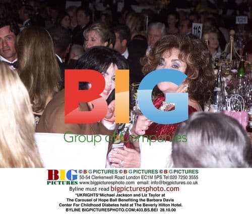 Michael Jackson and Liz Taylor at Carousel of Hope Ball