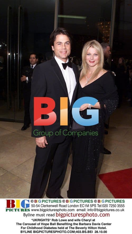 Rob Lowe and wife Cheryl at The Carousel of Hope Ball