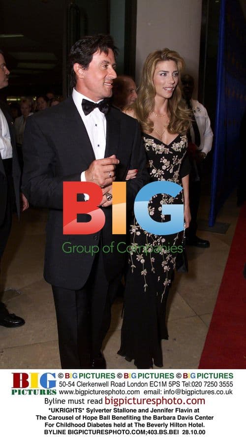 Sylverter Stallone and Jennifer Flavin at The Carousel of Hope Ball