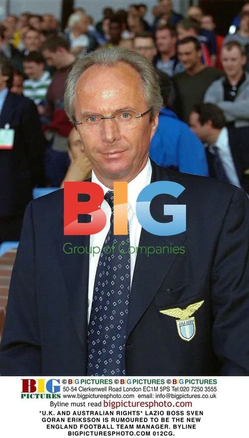 Lazio Boss Sven Goran Eriksson Rumored as New England Manager